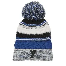 Pom Pom Beanie w/ Embroidered YMCA Logo